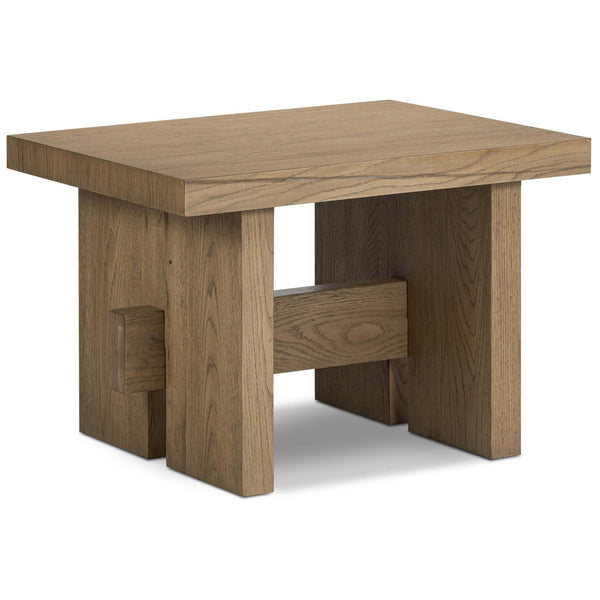 home fashion Isaac End Table Rubbed Light by Four Hands