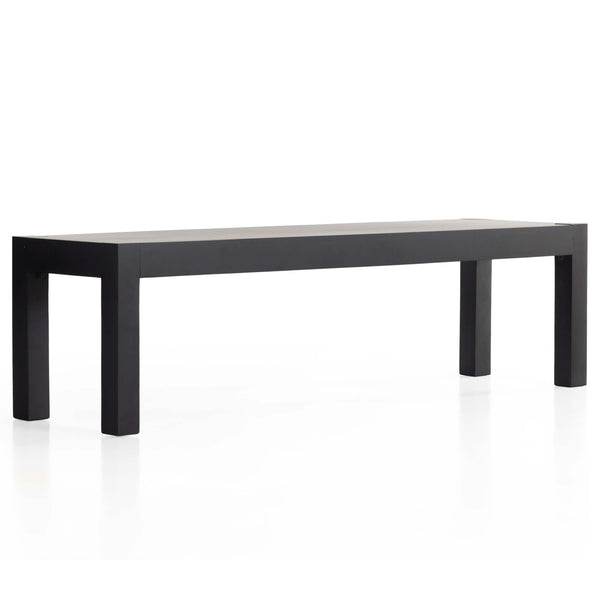 home fashion Isador 68.5" Dining Bench Black Wash Poplar by Four Hands