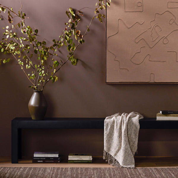 Home Fashion Isador 86" Dining Bench Black Wash By Four Hands