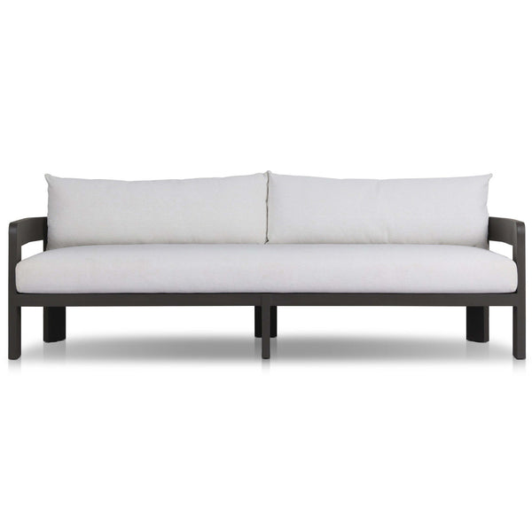 home fashion Jackson Outdoor Metal Sofa Concha Fog by Four Hands