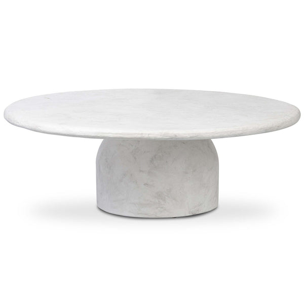 home fashion Janice Coffee Table Textured Lunar Concrete by Four Hands