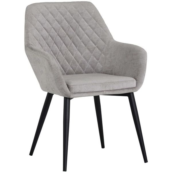 home fashion Jayna Dining Chair Polo Club Stone Black Legs Set of 2