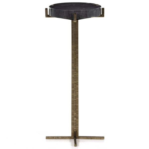 home fashion Jonty Round End Table Dark Petrified by Four Hands