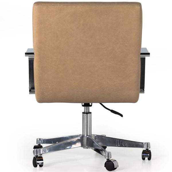 Home Fashion Jude Leather Desk Chair Palermo Nude By Four Hands