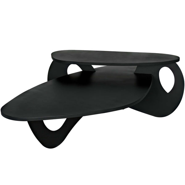 Home Fashion Kaldera Coffee Table Metal W/Black Finish