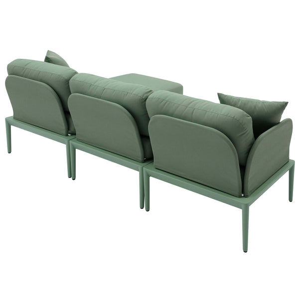 Home Fashion Kapri Outdoor Modular Sectional Moss Green