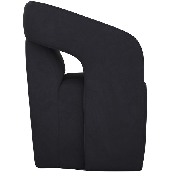 Home Fashion Kendrick Wheeled Dining Chair Abbington Black