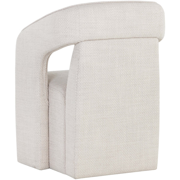 Home Fashion Kendrick Wheeled Dining Chair Moto Stucco