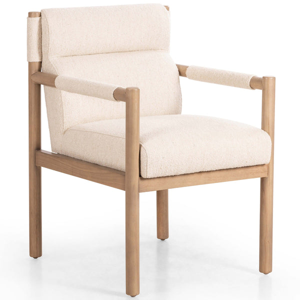 home fashion Kiano Dining Arm Chair Charter Oatmeal by Four Hands