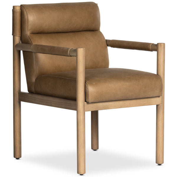 home fashion Kiano Leather Arm Chair Palermo Drift by Four Hands