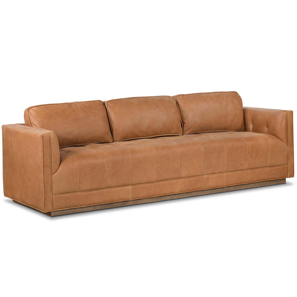 Home Fashion Kiera Leather Sofa Palermo Cognac By Four Hands