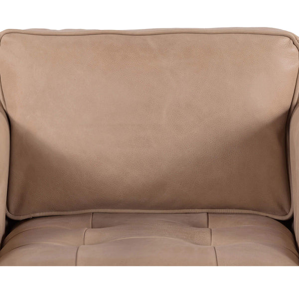 Home Fashion Kiera Leather Swivel Palermo Nude By Four Hands
