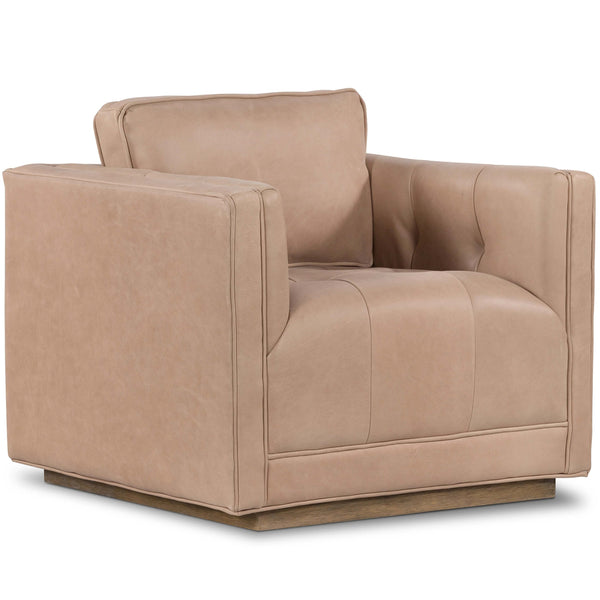 home fashion Kiera Leather Swivel Palermo Nude by Four Hands