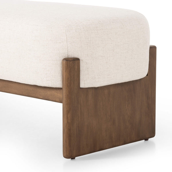 Home Fashion Kirby Bench Alcala Cream By Four Hands