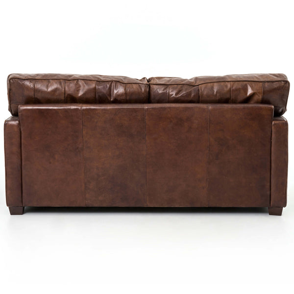 Home Fashion Larkin 72" Leather Sofa Cigar By Four Hands