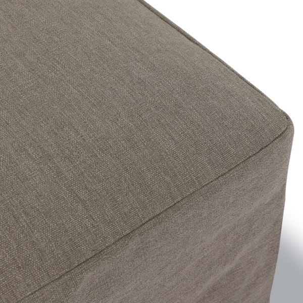 Home Fashion Laskin Outdoor Ottoman Alessi Fawn By Four Hands
