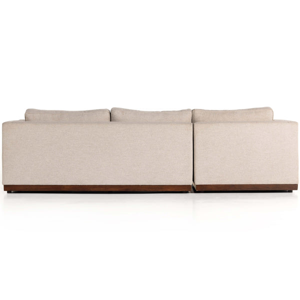 Home Fashion Lawrence 2 Piece Sectional W/Chaise Nova Taupe By Four Hands