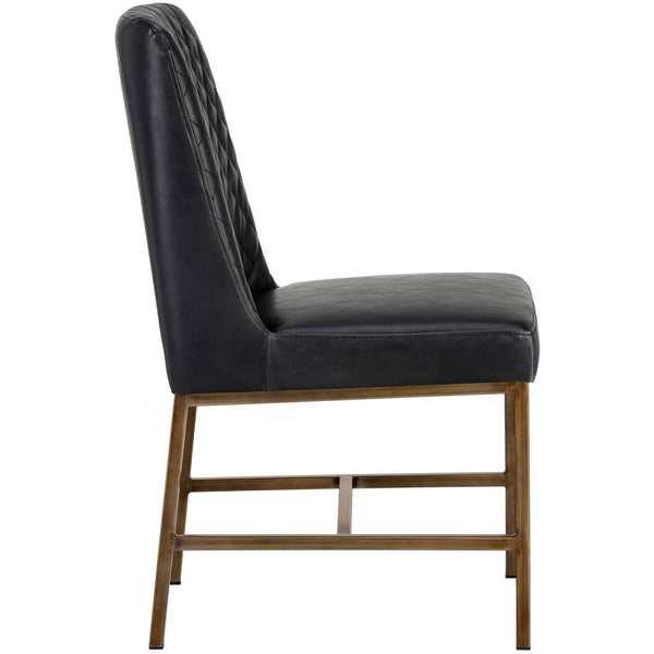 Home Fashion Leighland Dining Chair Coal Black Set Of 2