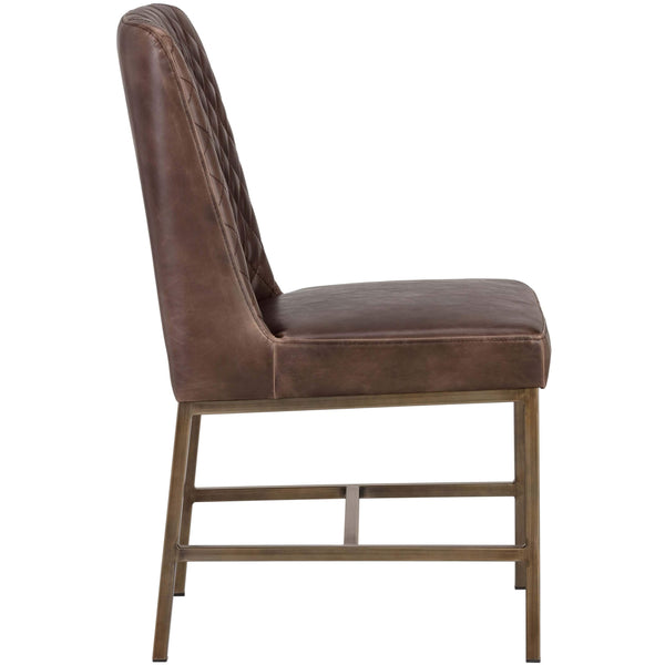 Home Fashion Leighland Dining Chair Havana Dark Brown Set Of 2