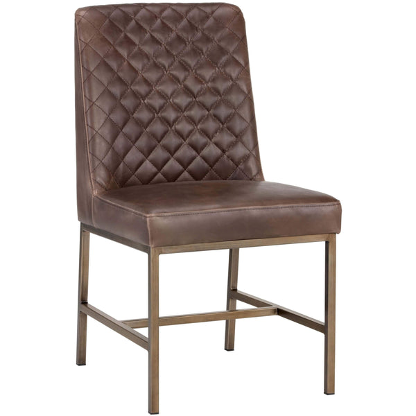 home fashion Leighland Dining Chair Havana Dark Brown Set of 2