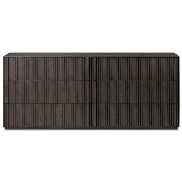 Home Fashion Leo 6 Drawer Dresser Smoked Black By Four Hands