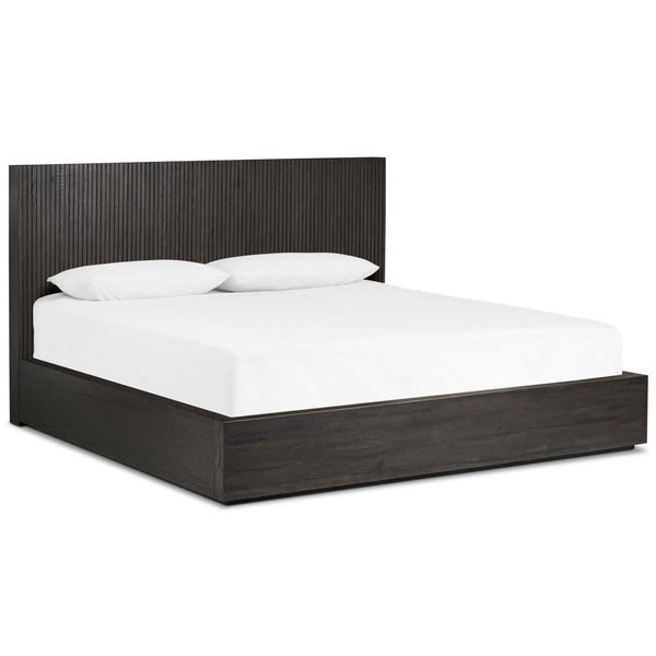 home fashion Leo King Bed Smoked Black by Four Hands