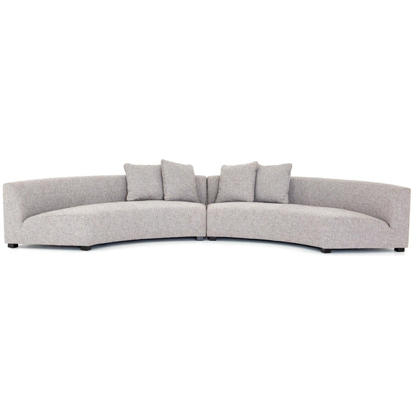 Home Fashion Liam 2 PIece Sectional Astor Ink By Four Hands