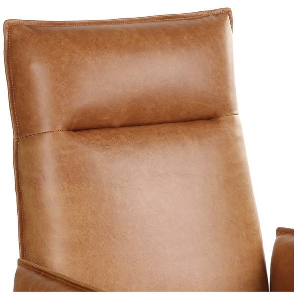 Home Fashion Lionel Leather Desk Chair Chaps Saddle By Four Hands