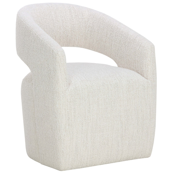 home fashion Lloret Wheeled Dining Chair Merino Pearl Set of 2