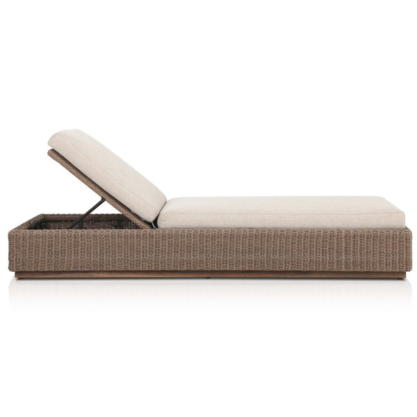 Home Fashion Lorelei Outdoor Chaise Alessi Buff By Four Hands