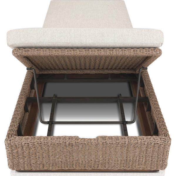 Home Fashion Lorelei Outdoor Chaise Alessi Buff By Four Hands