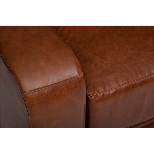 Home Fashion Luka Leather Swivel Chair Laguna Cognac