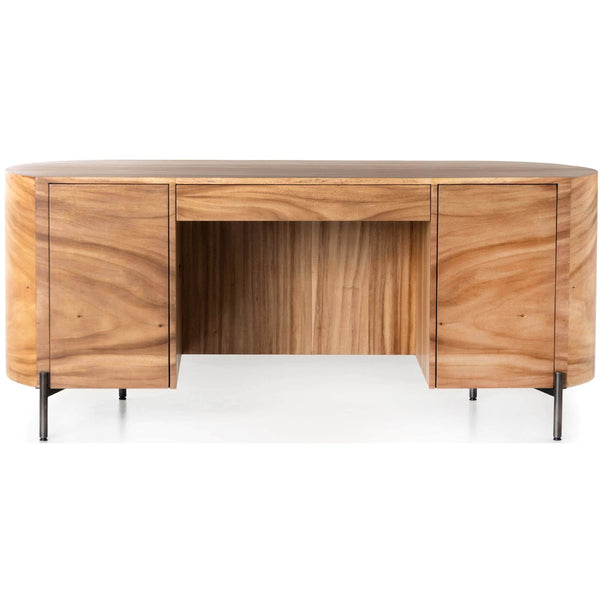 Home Fashion Lunas Executive Desk Gold Guanacaste By Four Hands