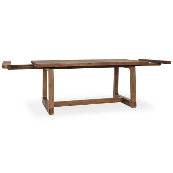 Home Fashion Lyra Rectangular Extension Dining Table Smoke Brown