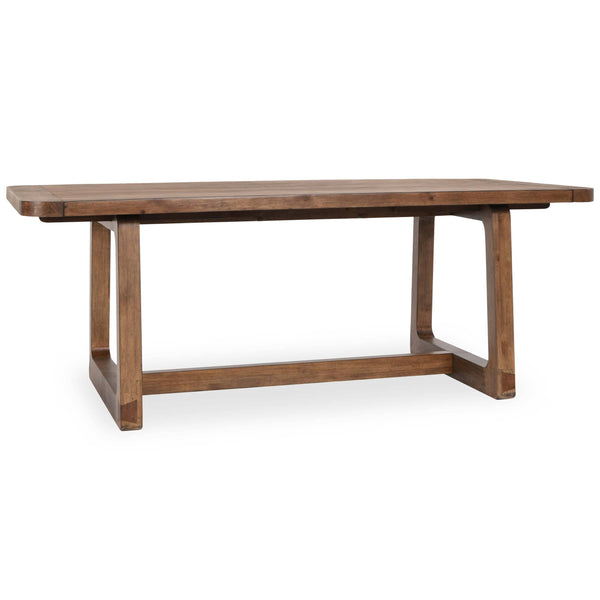 home fashion Lyra Rectangular Extension Dining Table Smoke Brown