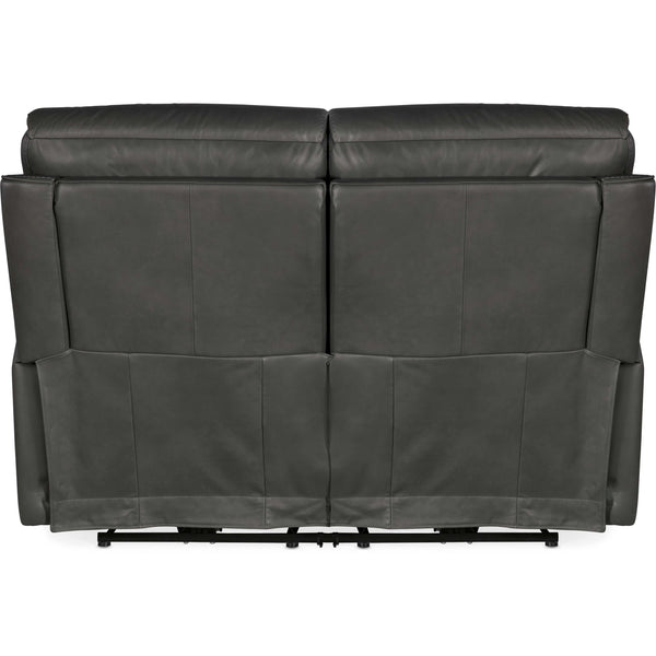 Home Fashion Lyra Zero Gravity Leather Power Loveseat Sahara Dorian Gray