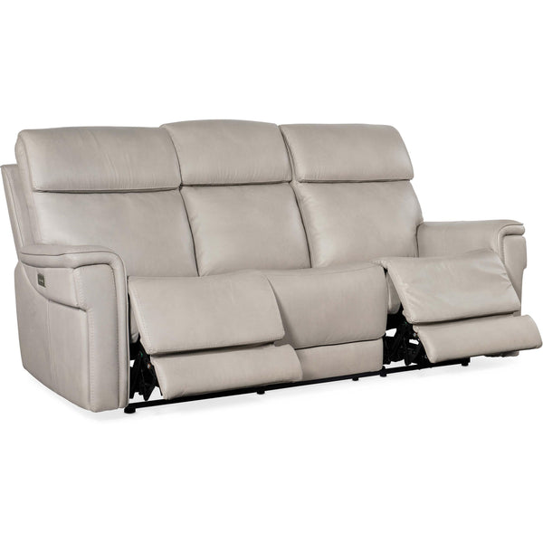 Home Fashion Lyra Zero Gravity Power Leather Sofa Sahara Ash