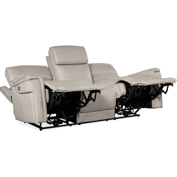 Home Fashion Lyra Zero Gravity Power Leather Sofa Sahara Ash