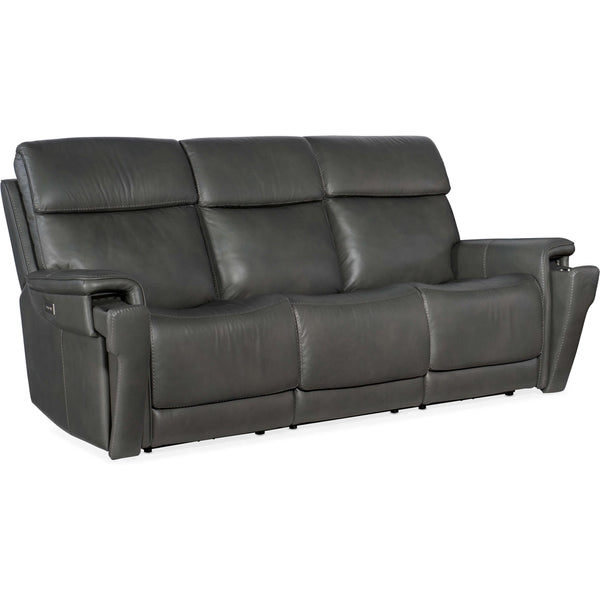 Home Fashion Lyra Zero Gravity Power Leather Sofa Sahara Dorian Gray