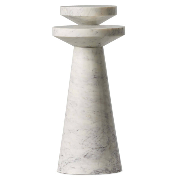 Home Fashion Mabel Nesting End Tables White Marble By Four Hands