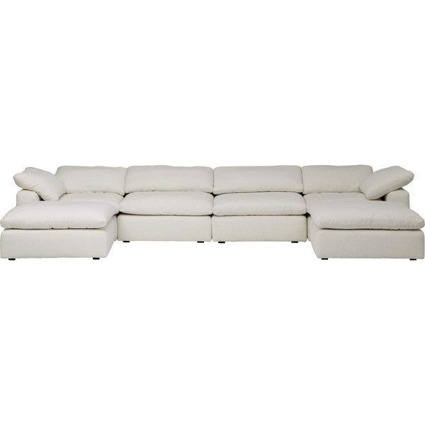 Home Fashion Mateo 6 Piece Modular Sectional Nomad Snow