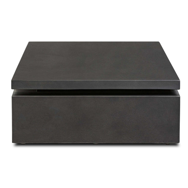 Home Fashion Matthes Outdoor Rectangular Coffee Table Charcoal By Four Hands