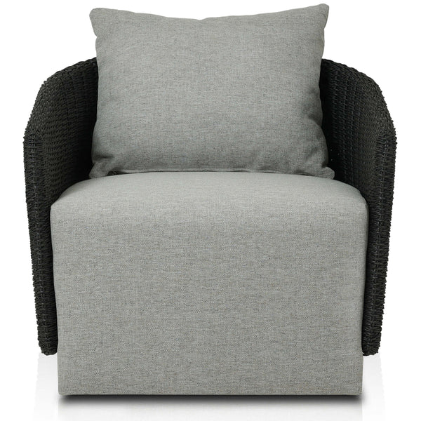 Home Fashion Maven Outdoor Swivel Chair Faux Black By Four Hands