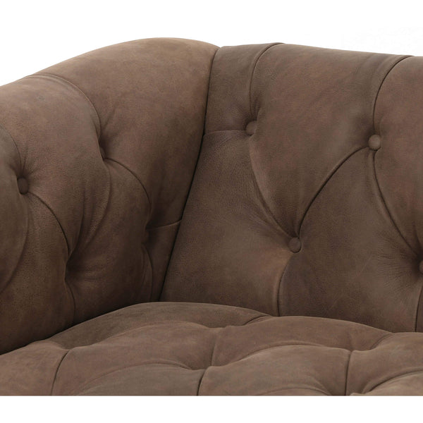 Home Fashion Maxx Leather Sofa Umber Grey By Four Hands