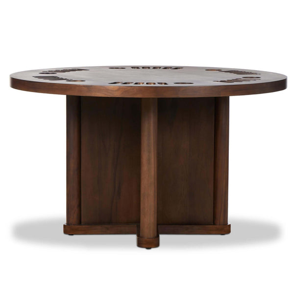 Home Fashion Mayfield Poker Table Dark Guanacaste By Amber Lewis X Four Hands