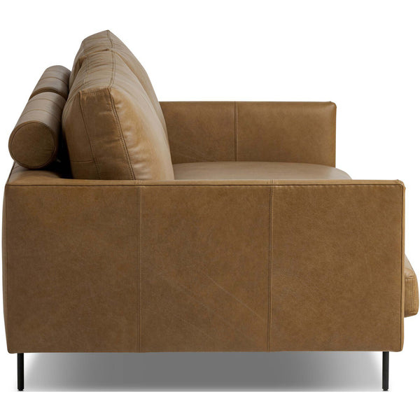 Home Fashion Melle Leather Sofa Lipari Camel By Four Hands