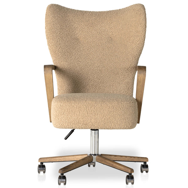 Home Fashion Melrose Desk Chair Sheepskin Camel By Four Hands