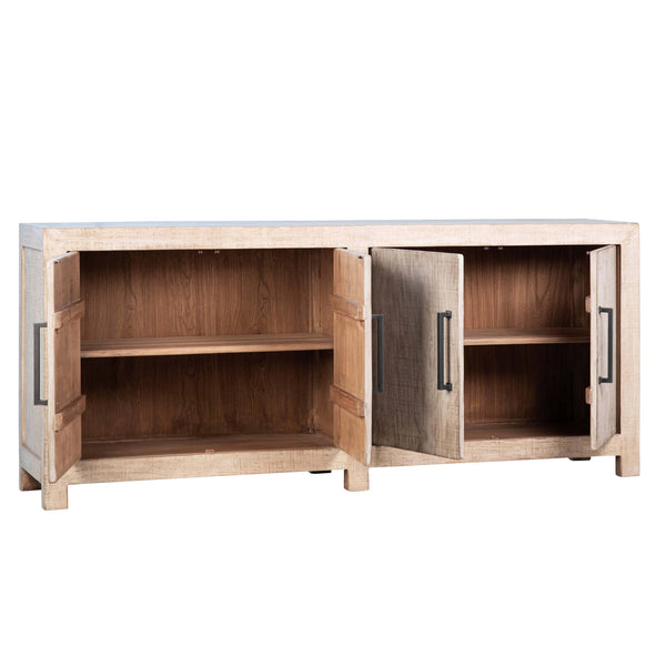 Home Fashion Merwin 4 Door Sideboard Light/Medium Warm