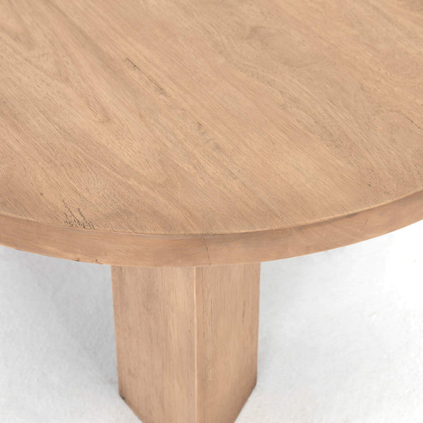 Home Fashion Mesa 38" Coffee Table Light Brushed Parawood By Four Hands