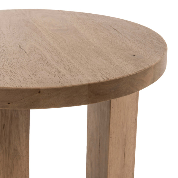 Home Fashion Mesa End Table Light Brushed Parawood By Four Hands